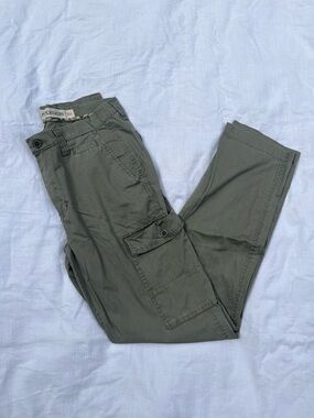 Women Paperback Olive Green Cargo Pants